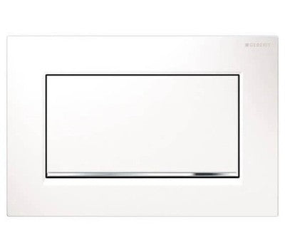 Geberit Sigma 30 Screwable WC Toilet Flush Plate White Chrome - 115.893.KJ.1