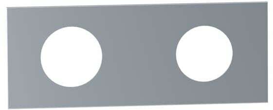 Vola 2-Hole Plate Silver Chrome - 3002-16