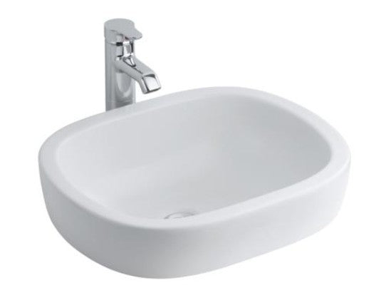 Jasper Morrison E621001 500x405 No Tap Hole Countertop Basin