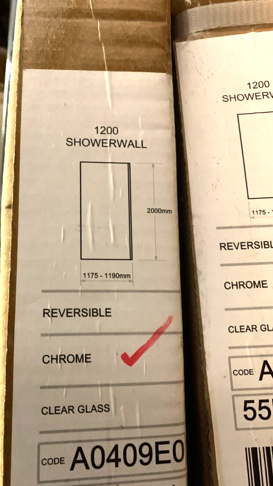 Merlyn Ionic 1200 x 2015mm Wetroom Shower-wall Panel  A0409E0