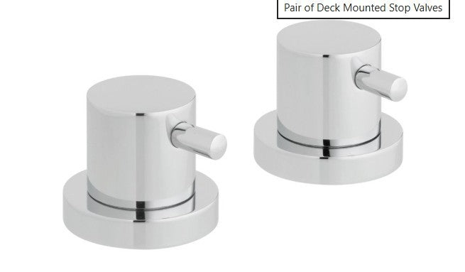 VADO  Zoo 142/PR-3/4-C/P  Deck Mounted Stop Valves