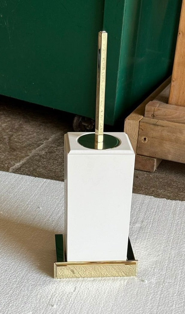 Gessi Eleganza Wall-mounted Toilet Brush Brass Holder Colour 710 Model 46419