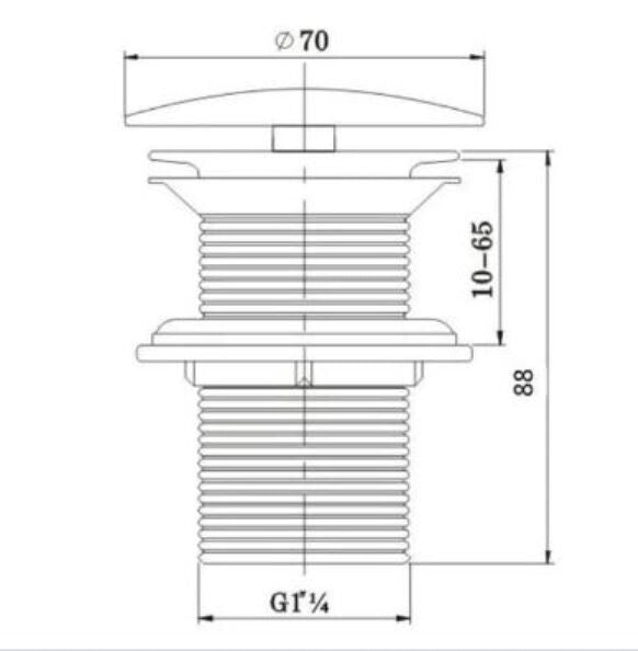 Bristan free running basin waste W Basin14 C