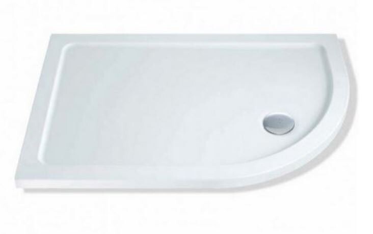 MX Offset Quadrant Low Profile FT Shower Tray RH 1000 x 800x 40mm - TOQ