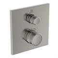 Ideal Ceratherm Navigo Built-In Square Thermostatic 1 Outlet Silver - A7301GN