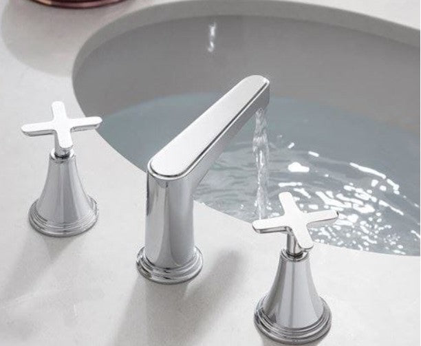 Crosswater Celeste Deck Mounted Basin Mixer Tap in Chrome CT135DNC