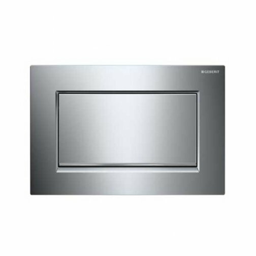 Geberit Sigma30 Single Toilet WC Flush Plate Silver Chrome Model - 115.893.KY.1