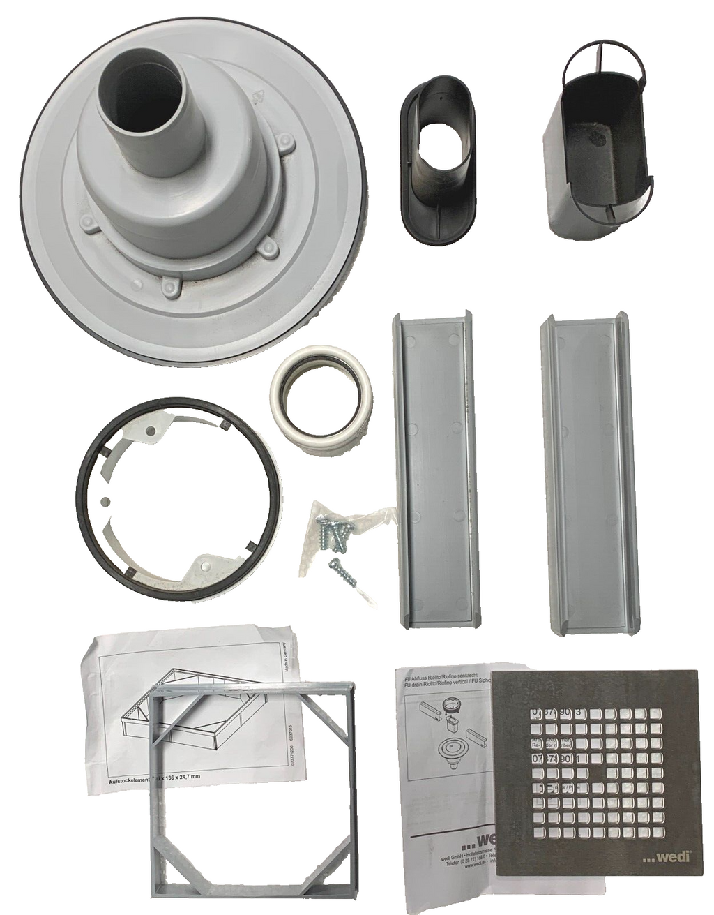Wedi  Fundo S.Steel Vertical waste 073789011