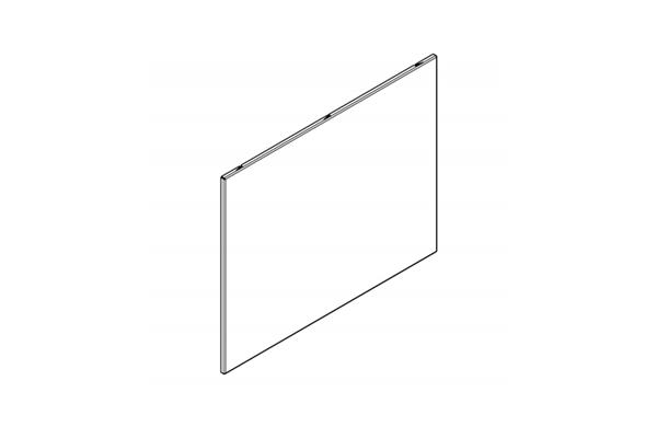 Franke Reinforced Stainless Steel Commercial Mirror 490 x390mm Silver