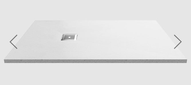 NUIE White Slate Tray Slimline / Rectangular Shower Tray 1400mm x 900mm NLT61034