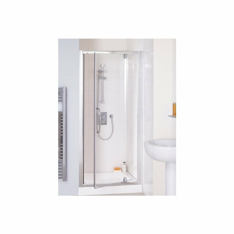 Lakes 900mm Semi Frameless Pivot Shower Door - LKVP090X195005