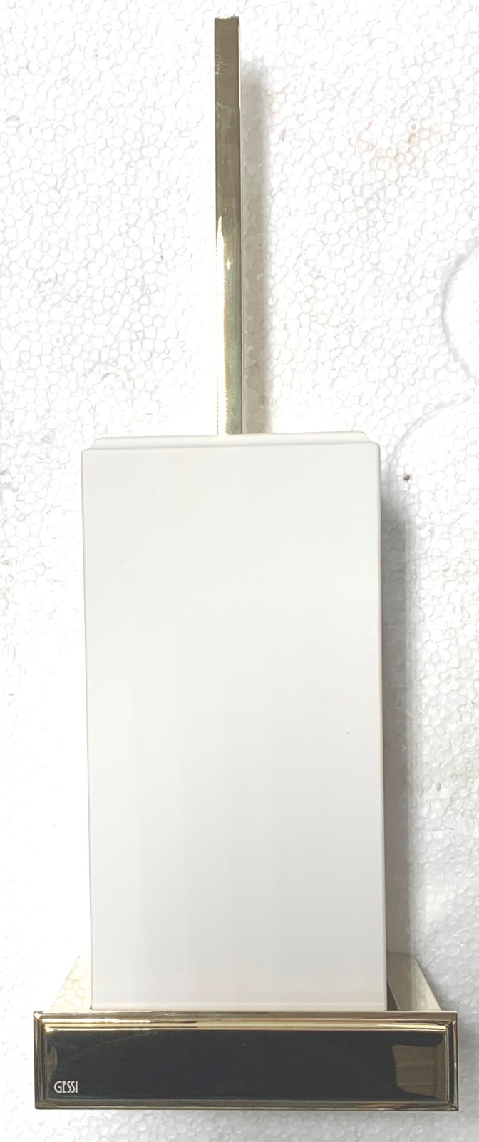 Gessi Eleganza Wall-mounted Toilet Brush Brass Holder Colour 710 Model 46419