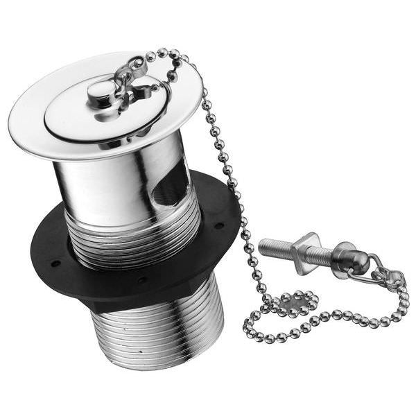 Ideal Standard Chrome Traditional Chain And Plug Slotted Basin Waste  E6760AA