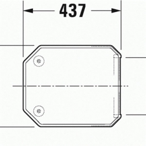 Duravit 1930 Series Elongated Closed-Front Toilet Seat - 0064890000