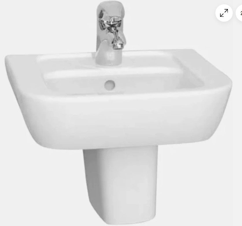 Vitra RETRO CLOAKROOM WASHBASIN, 45CM 1 TAP HOLE 5150-003-0999