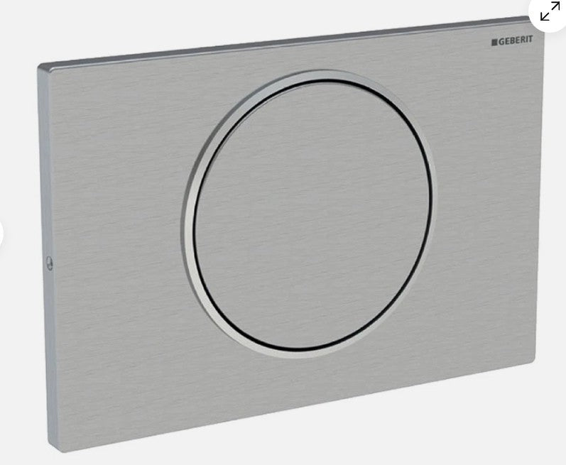 Geberit Sigma10 Type 10 Anti-tamper Flush Plate Stainless Steel - 115.787.SN.5
