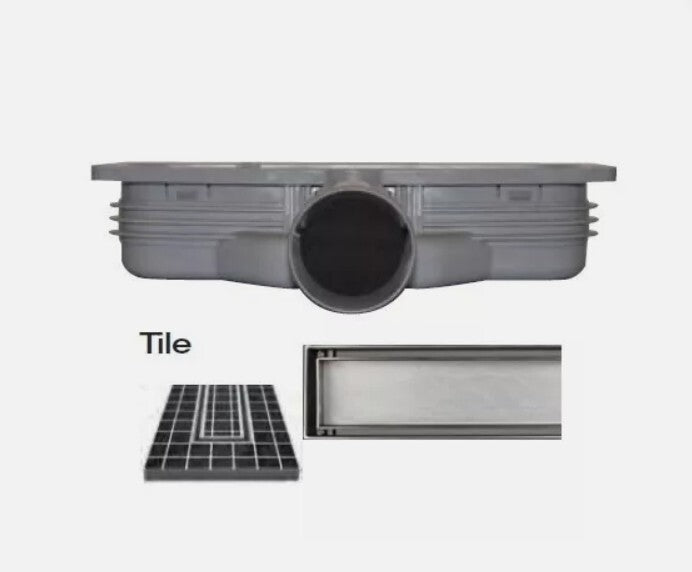 Purus Living 800 Tile Insert Low Gully 50mm Side Outlet NRF 3401854