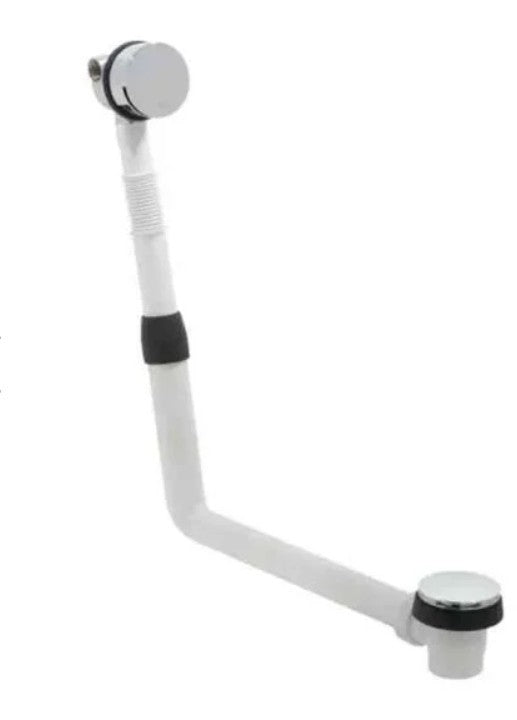 Vado Round Bath Filler Waste With Clic-Clac Operation Chrome - WG-81389-C/P