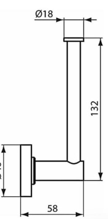 Ideal Standard IOM Toilet Roll Holder - Chrome - A9132AA