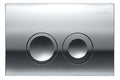 Geberit Gloss Chrome Plated Delta21 Dual Flush Plate - Model 115.125.21.1