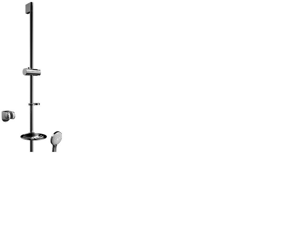 AKW Arka Standard Handset and Rail Chrome 08-013-017
