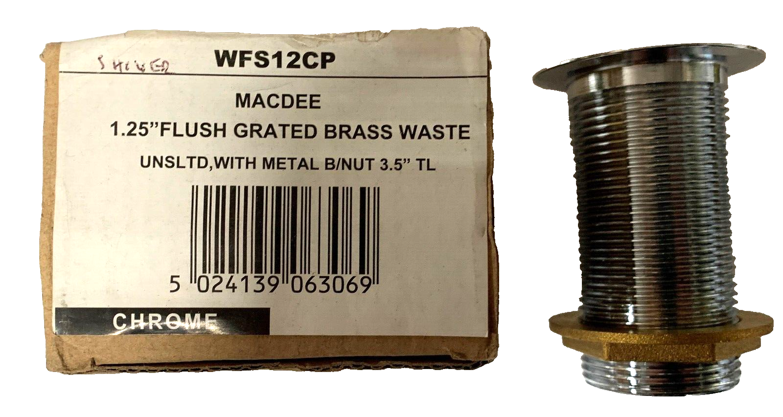 Macdee Chrome Finish Shower Waste chrome WFS12CP