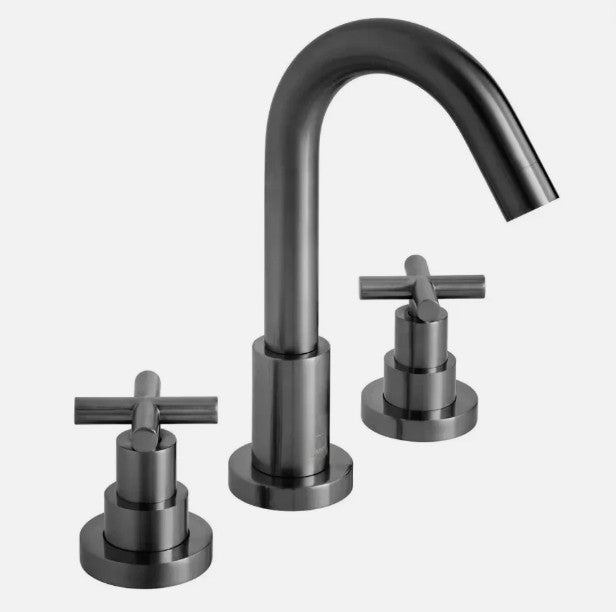 VADO INDIVIDUAL ELEMENTS 3 HOLE DECK MOUNTED BATH FILLER IND-ELW135/NH-BLK
