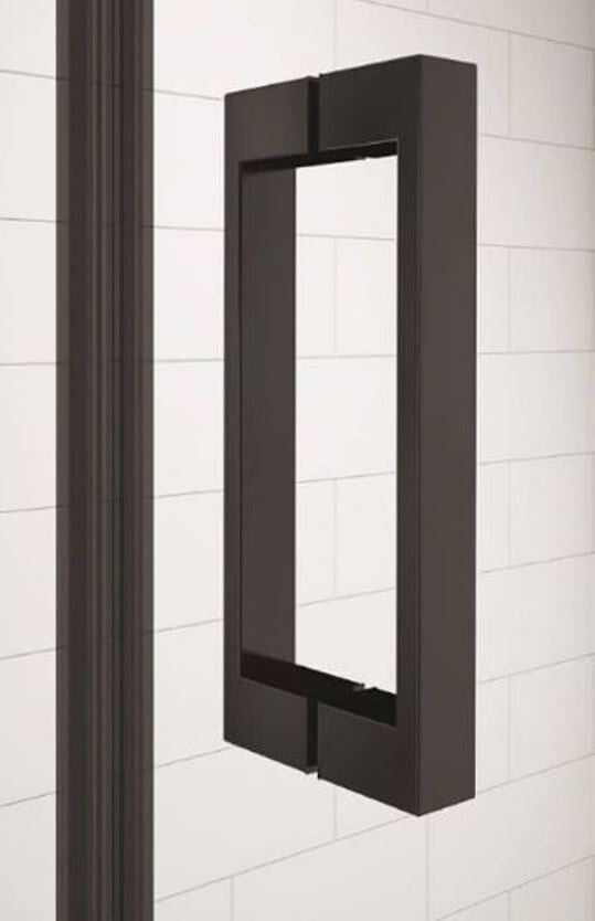Merlyn Black Hinge and Inline Shower Door 1000+mm -BLKH1000SP