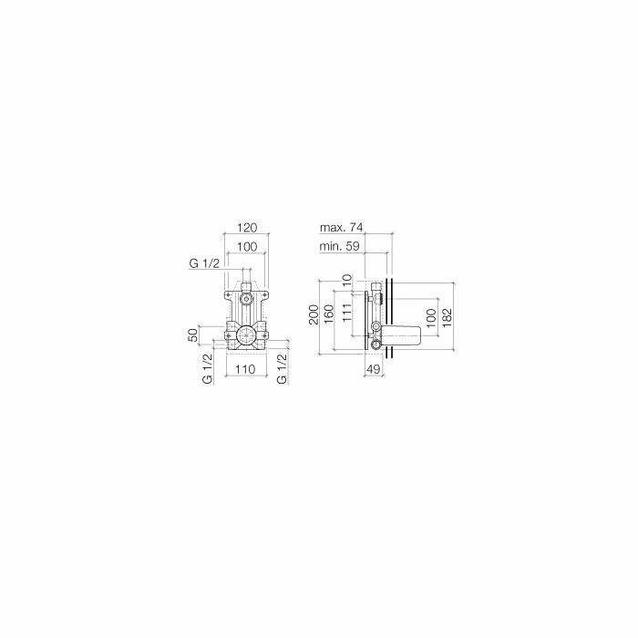 Villeroy and Boch MEM By Dornbracht Shower Concealed Body Top Exit - 3500897090