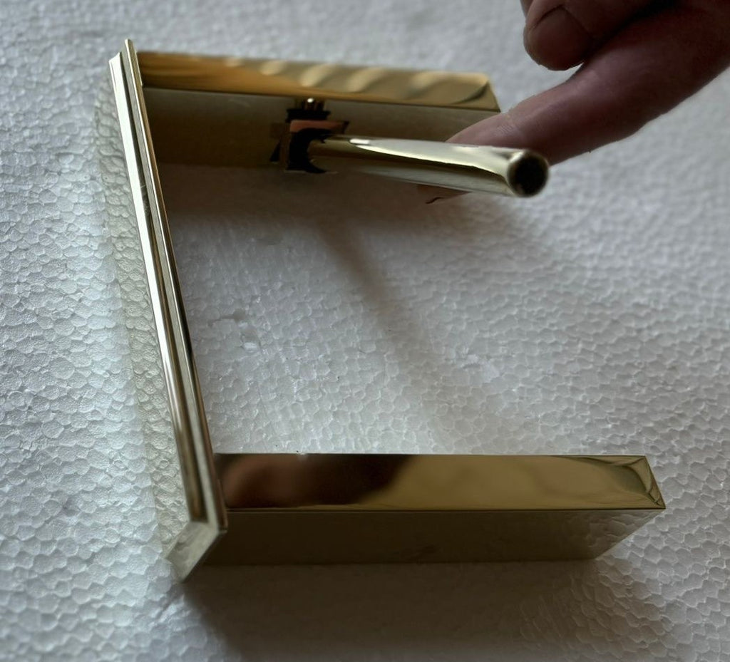 Gessi Eleganza Wall-mounted Toilet Roll Holder Colour 710 Model 46455-710