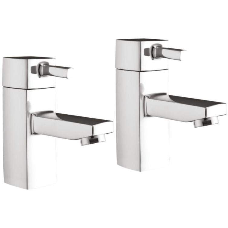 Scudo Forme Chrome Basin Pillar Taps TAP015