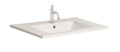 Crosswater Glide II Ceramic Basin 500 White with Overflow  1 Tap Hole DE0002SCW+