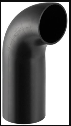 Gerberit HDPE Bend, 90Deg Long Radius Long Leg Fusion 367.055.16.1