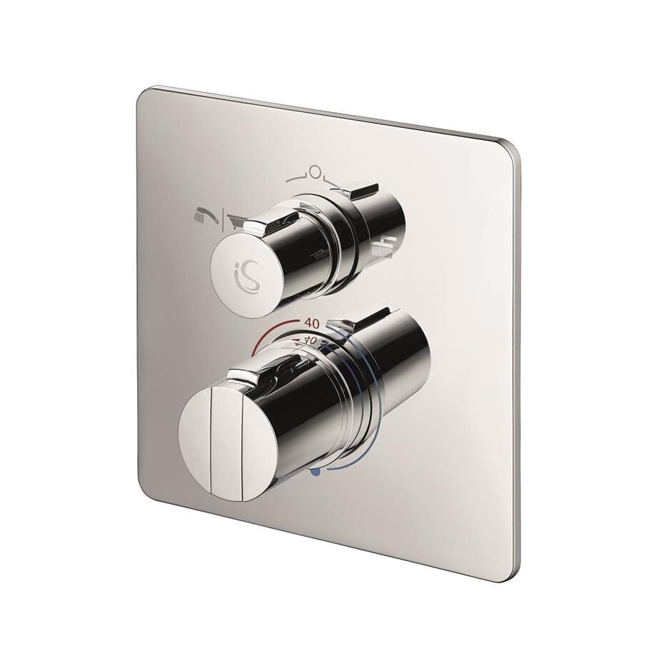 Ideal connect Thermostatic Easybox Slim Built-in Shower Mixer, SquareA5880AA